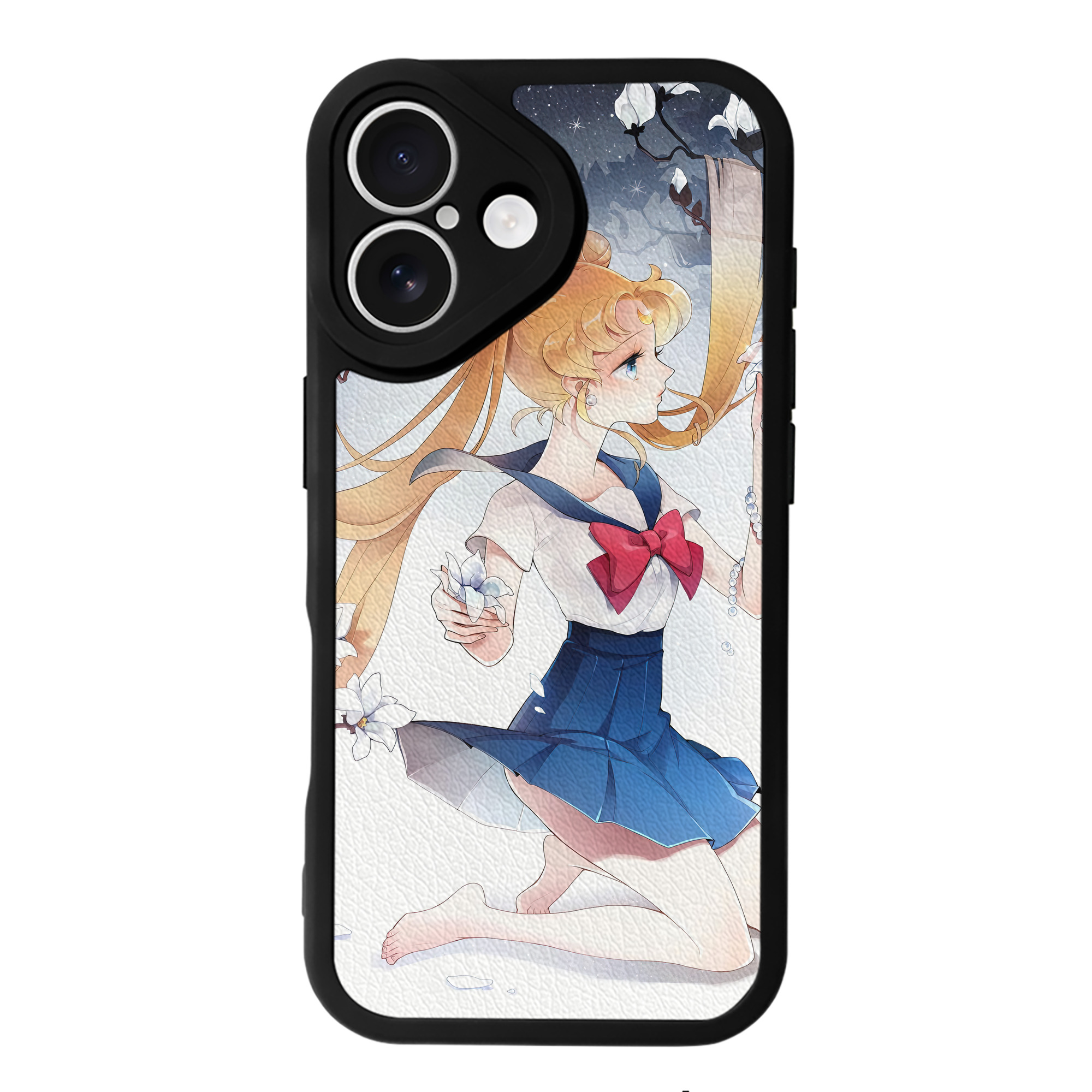 （画像用） 美少女戦士セーラームーン Sailor Moon 【iPhone 16シリーズ対応】シリコンスマホケース（レザー調） 材質：シリコン